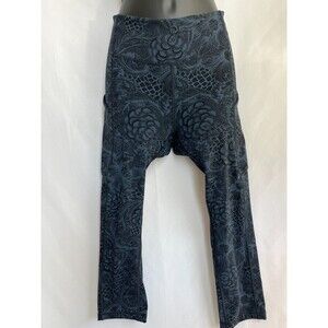 Lululemon Speed Up Crop Pant 4 Navy Blue Floral Activewear Yoga Pilates Leggings